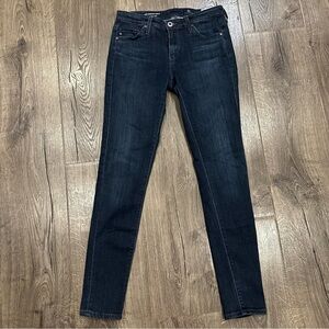AG Adriano Goldschmied Jeans Women 25 Blue The Legging Ankle Super Skinny Dark